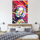 Derezzed Toekomst - Ken Gage Kunst Canvas Afdruk (Insitu (Slaapkamer))
