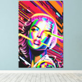 Derezzed Toekomst - Ken Gage Kunst Canvas Afdruk (Insitu (Houten vloer))