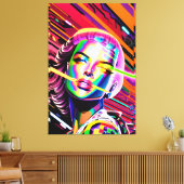 Derezzed Toekomst - Ken Gage Kunst Canvas Afdruk (Insitu (Woonkamer))