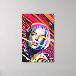 Derezzed Toekomst - Ken Gage Kunst Canvas Afdruk