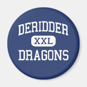 DeRidder - Dragons - High - DeRidder Louisiana Magneet (Voorkant)