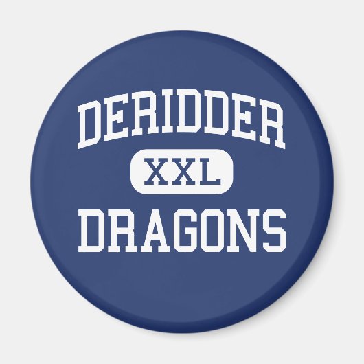 DeRidder - Dragons - High - DeRidder Louisiana Magneet (Voorkant)