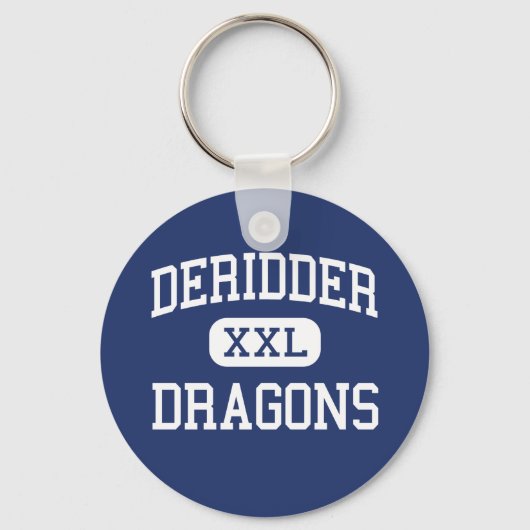 DeRidder - Dragons - High - DeRidder Louisiana Sleutelhanger (Voorkant)