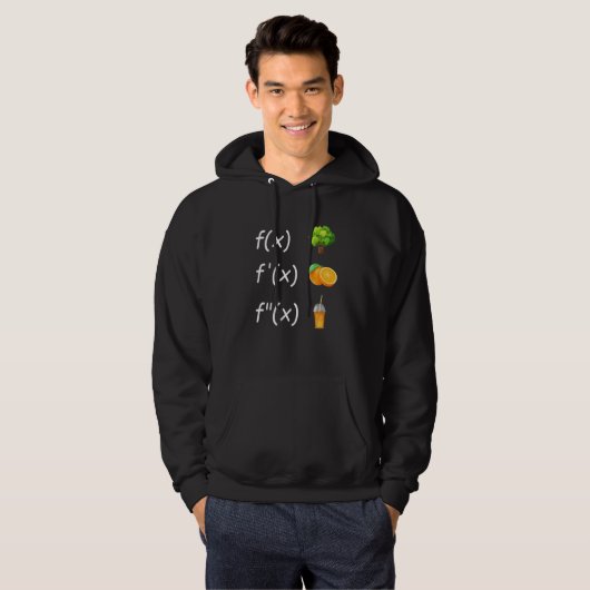 Derivative Analysis Calculus Mathematics Math Teac Hoodie (Voorkant volledig)