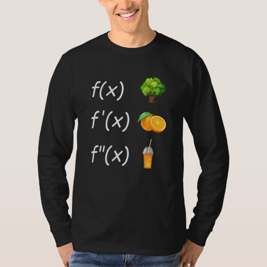 Derivative Analysis Calculus Mathematics Math Teac T-shirt (Voorkant)