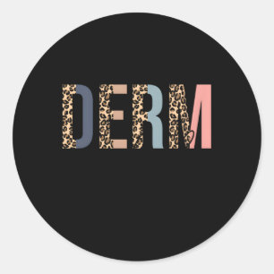 Derm Lady Cosmetische Dermatoloog Dermatologie Ronde Sticker
