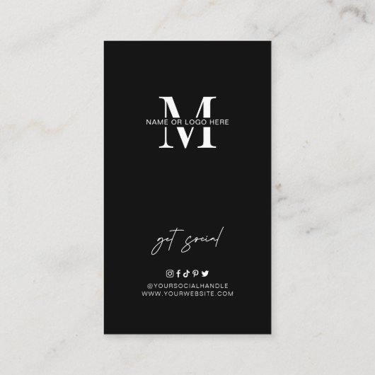 Dermaplaning Aftercare Instructies Minimale salon Visitekaartje (Achterkant)