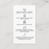 Dermaplaning nazorg Kaarten Klantenkaartje (Achterkant)