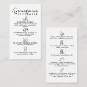 Dermaplaning nazorg Kaarten Klantenkaartje (Voorkant / Achterkant)