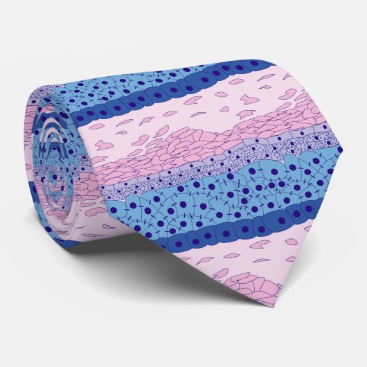 Dermatologie in Blues en Pinks Stropdas (Opgerold)