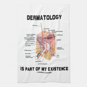 Dermatologie maakt deel uit van mijn bestaan theedoek
