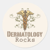 Dermatologie Rocks Caduceus Stickers (Voorkant)