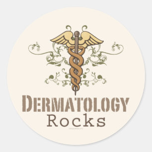 Dermatologie Rocks Caduceus Stickers
