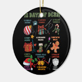 Dermatologie Verpleegster Vrolijk Kerstfeest 12 da Keramisch Ornament (Links)