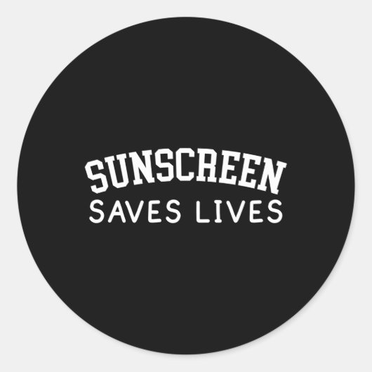 Dermatologie Zonnebrandcrème Huidverzorger Estheti Ronde Sticker (Voorkant)