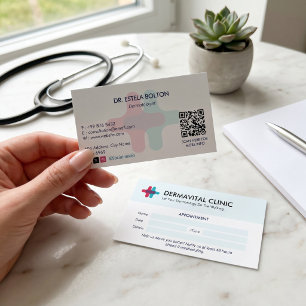 Dermatologiekliniek Bedrijf Schoon Afspraak Visitekaartje
