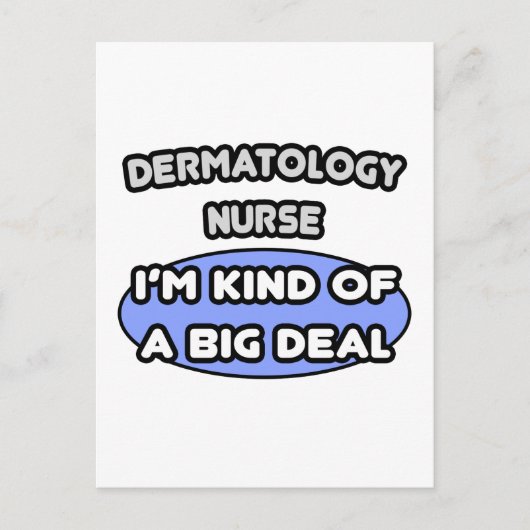 Dermatologieverpleegster... Ik ben een beetje een  Briefkaart (Voorkant)