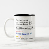 Dermatologist Aangepaste Gift Tweekleurige Koffiemok (Links)