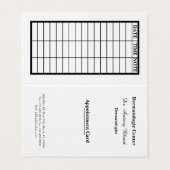 Dermatologist Appointment Card Visitekaartje (Buitenkant ongevouwen)