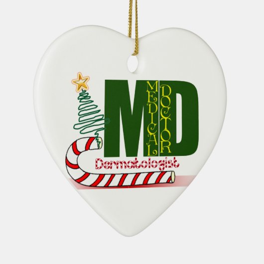 Dermatologist MERRY CHRISTMAS Keramisch Ornament (Rechts)