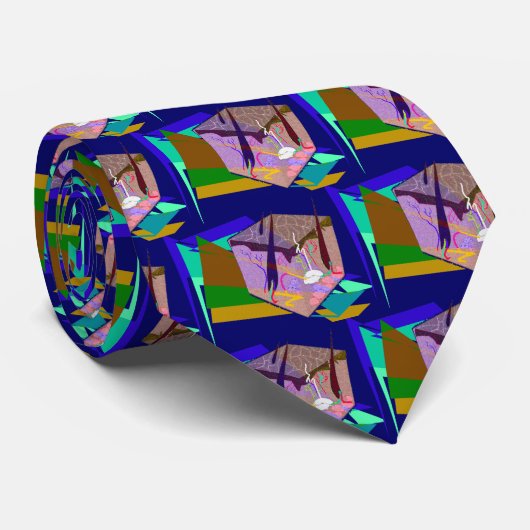 Dermatologist Necktie, Skin Layers Design Stropdas (Opgerold)