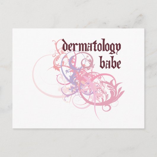 Dermatology Babe Briefkaart (Voorkant)