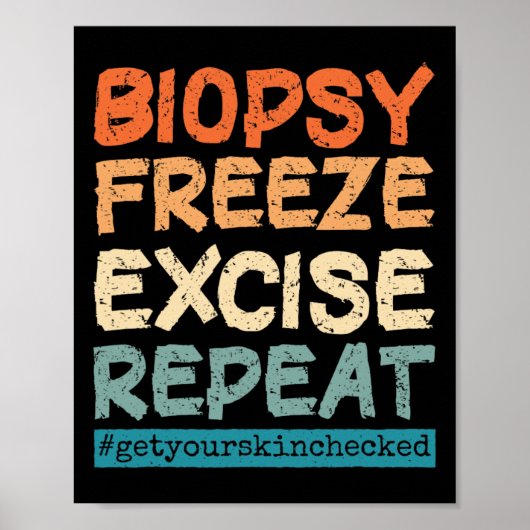 Dermatology Nurse Biopsy Freeze Excise Herhaal Poster (Voorkant)