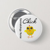 Dermatology Nurse Chick v1 Ronde Button 5,7 Cm (Voorkant /achterkant)