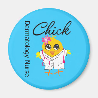 Dermatology Nurse Chick v2 Magneet