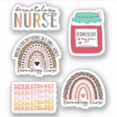Dermatology Nurse Sticker Pack Dermatology Nurolog (Voorkant)