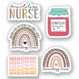 Dermatology Nurse Sticker Pack Dermatology Nurolog