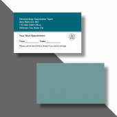 Dermatoloog bulkafspraak Visitekaartjes Afsprakenkaartje