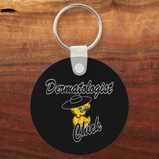 Dermatoloog Chick #4 Sleutelhanger (Voorkant)