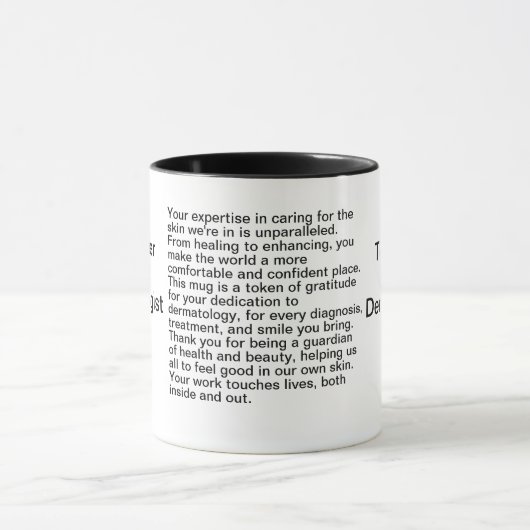 Dermatoloog dank u bericht mok (Midden)