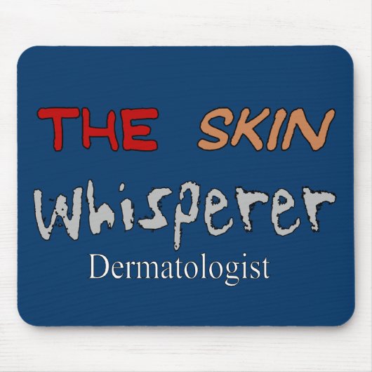 Dermatoloog geeft de huid een keizer muismat (Voorkant)