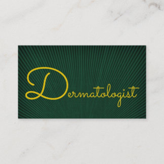 Dermatoloog Groen en Goud Visitekaartje