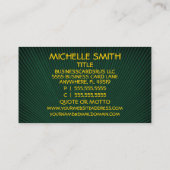 Dermatoloog Groen en Goud Visitekaartje (Achterkant)