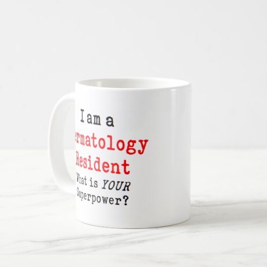 dermatoloog koffiemok (Voorkant links)