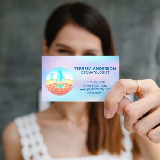 Dermatoloog Logo Huidvocht Visitekaartje