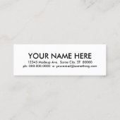 dermatoloog. mini visitekaartje (Achterkant)