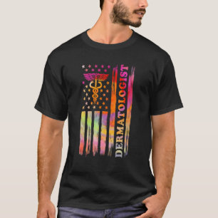 Dermatoloog US Flag Dermatology Dermatologists_1 T-shirt
