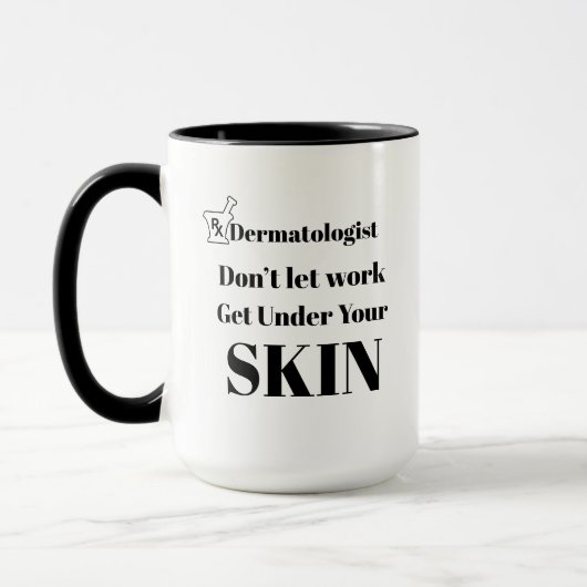 Dermatoloog Werk Mok - Grappige Dokter Stunt Koffi (Links)