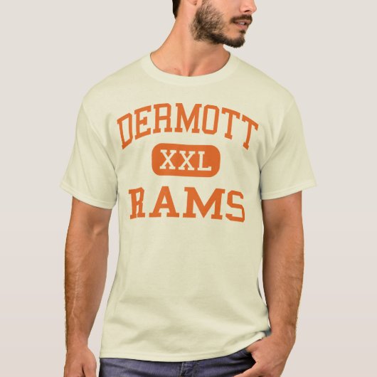 Dermott - Rams - High School - Dermott Arkansas T-shirt (Voorkant)
