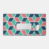 Dern Geometrische 3D Kleur Cube Desk Mat – Stijlvo (Keyboard & Muis)