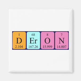 Deron periodieke table name magnet