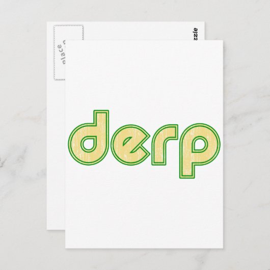 Derp 1 briefkaart (Voorkant / Achterkant)