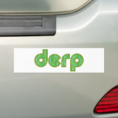 Derp 2 bumpersticker (Op auto)