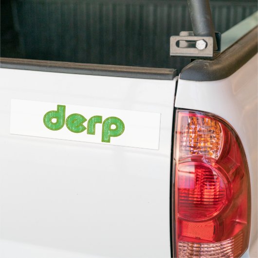 Derp 2 bumpersticker (Op Truck)