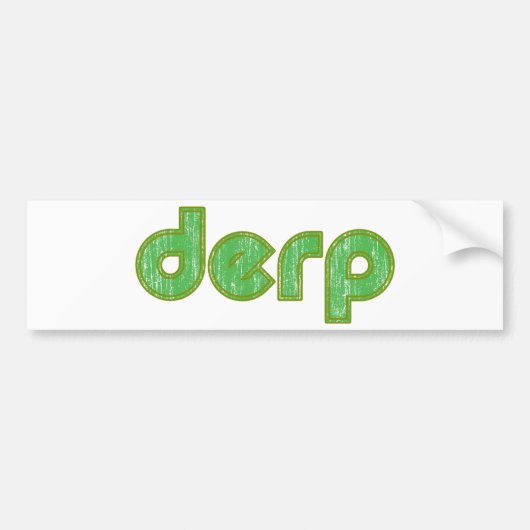Derp 2 bumpersticker (Voorkant)