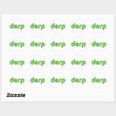 Derp 2 ronde sticker (Vel)